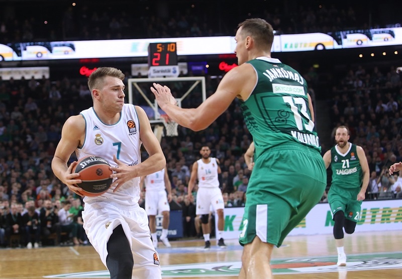 doncic en el encuentro real madrid zalgiris