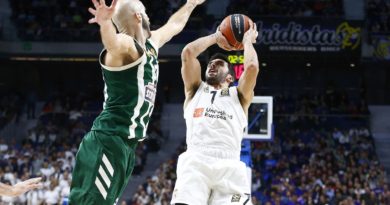 Facundo Campazzo en un encuentro disputado frente a Panathinaikos