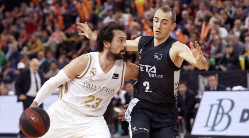 sergio llull frente a jonathan rouselle real madrid bilbao basket copa acb 2020